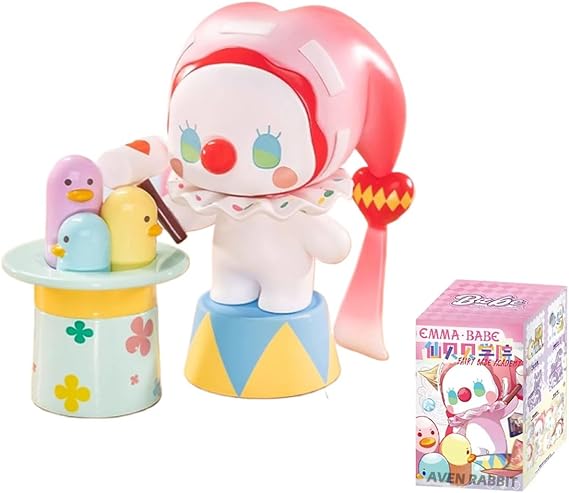 Aven Rabbit Emma Fairy Babe Academy Series Blind Box Action Figures Mystery Box Cute Random Toys Birthday Gift Christmas Collectible Toy for Desktop Ornaments, 1PC