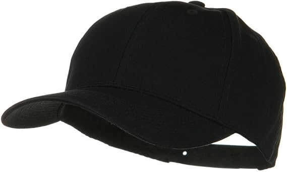 Solid Cotton Twill Low Profile Snap Cap - Black