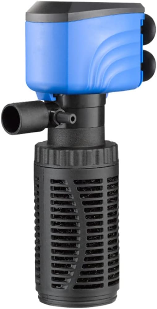 Fish Tank Filter, Silent Internal Aquarium Filter, Clean Water, Air Pump, Make Waves (4W-450L/H, Black)