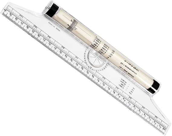Rolling Ruler Parallel Measurement Tool for Angle Drawing Geometry School Office Supply for Students Teachers Designers
