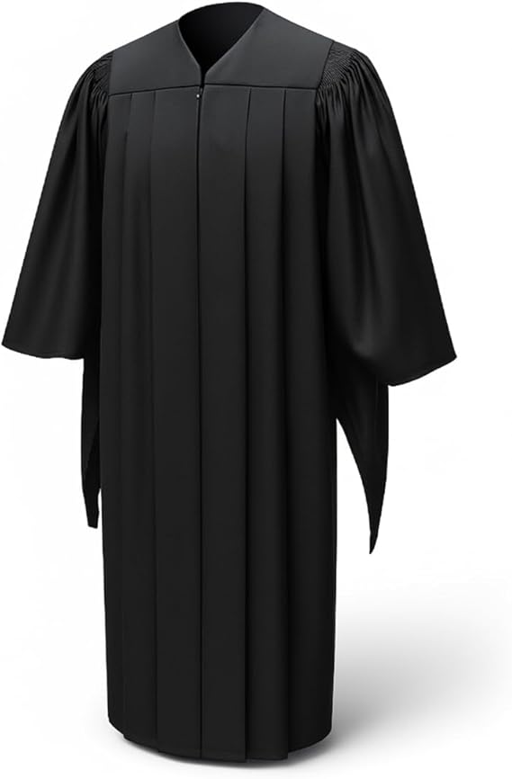 CLERKMANS Unisex Deluxe Masters Graduation Gown