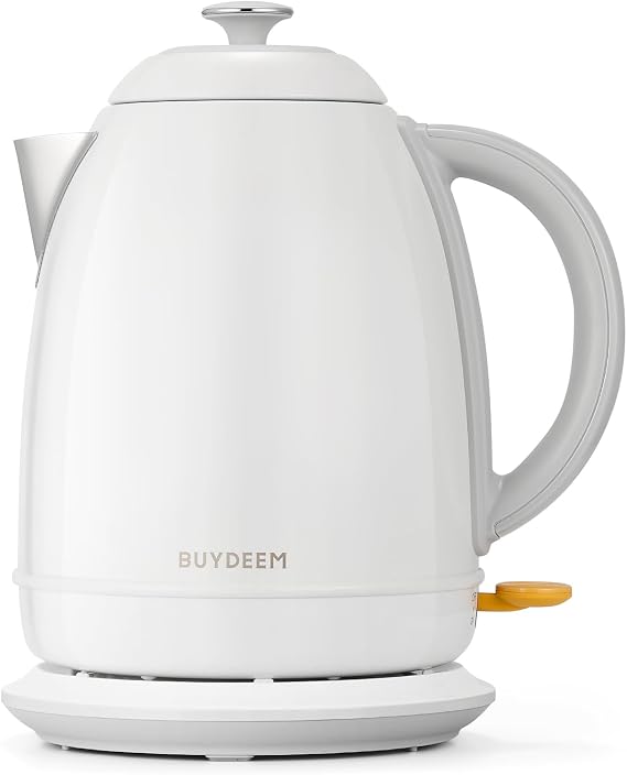 BUYDEEM K640 Electric Tea Kettle, Water Boiler, Arctic White, 1.7 L