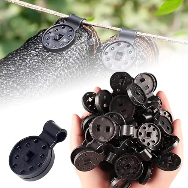 Shade Cloth Heavy Duty Lock Grip, 2026 New Shade Tarp Clip, Greenhouse Shade Cloth Fix Clamp, Windproof Awning Clamp Grip Tarp Clips 200 pcs