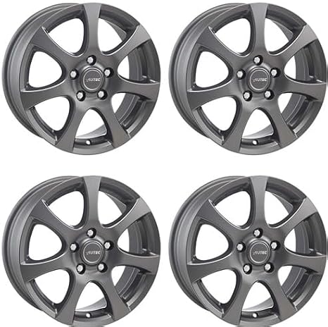 4x AUTEC alloy rims ZENIT 5.5x14 ET38 4x100 Anthrazit matt compatible with Honda Civic Jazz