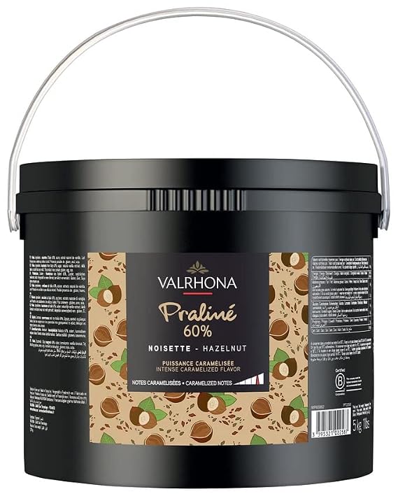 Valrhona 60-Percent-Hazelnut Praline for Mousse, 11 Pounds