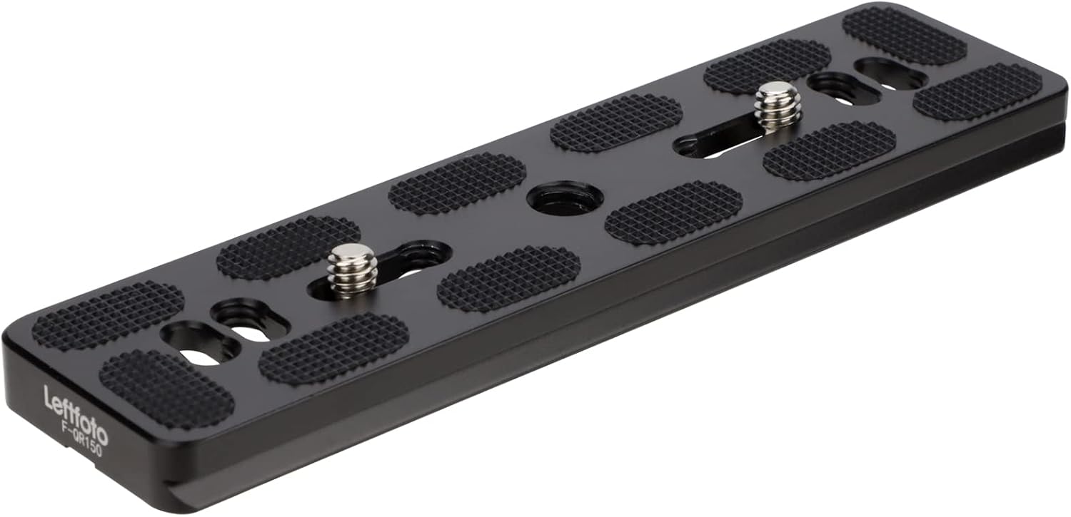Quick Release Plate,150mm Universal Camera QR Plate,Quick Shoe Plates with Two 14" Screw Fits Arca Swiss Standard Clamp for DSLR Camera Tripod Ballhead