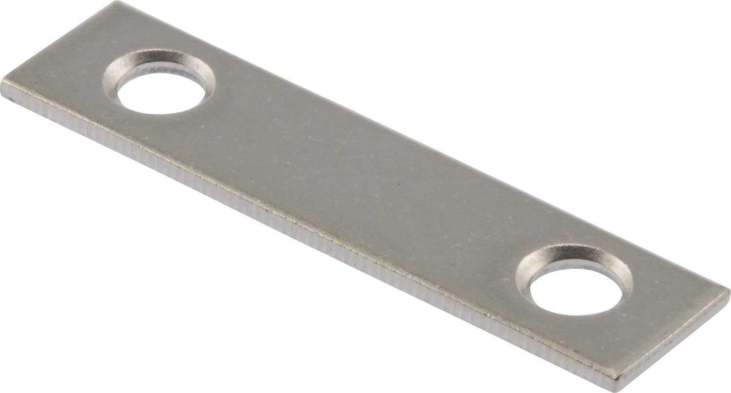 Hardware Essentials 853461 Mending Plate Stainless Steel 2 x 12 - 2 Pack