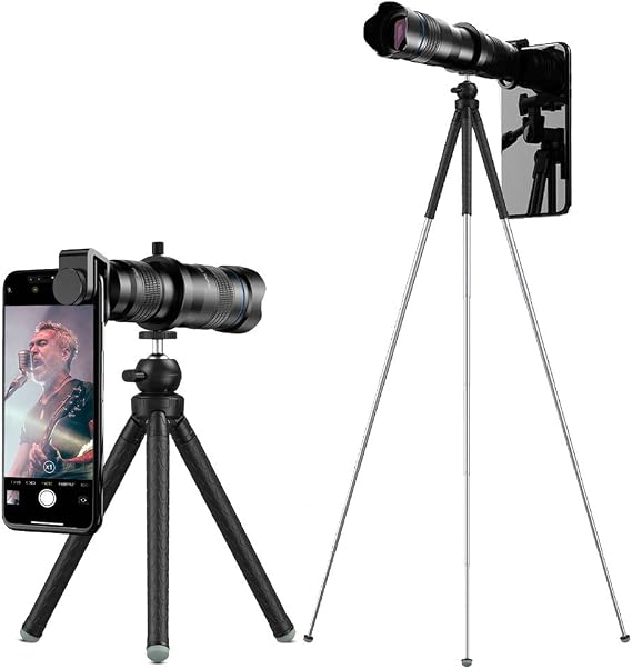 60x Telescope Lens Super Powerful New with extendable Tripod, SEGEMS 60x Telephoto Lens is a Cell Phone Lens Kit!