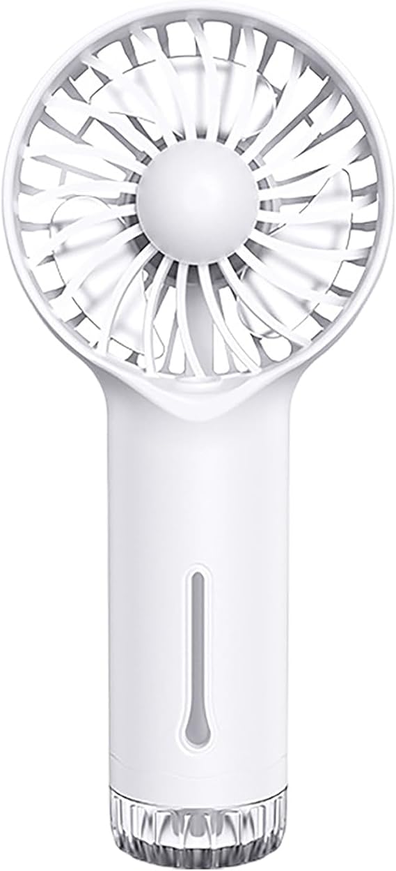 Mini Hand Fan with Mist, 3 Speeds USB Rechargeable Misting Fan Portable,Summer Cooling Powerful Battery Operated Quiet Personal Fan for Car Camping Office Gym Makeup Travel