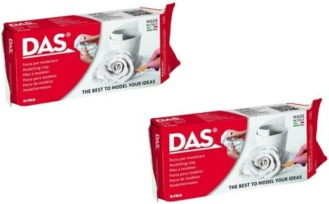 Das-Ceramic Clay Pulp 2x500 Gr. White