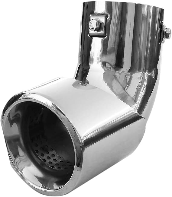 Universal Exhaust Trim Tailpipe Sport Silencer Stainless Steel 56 mm Chrome