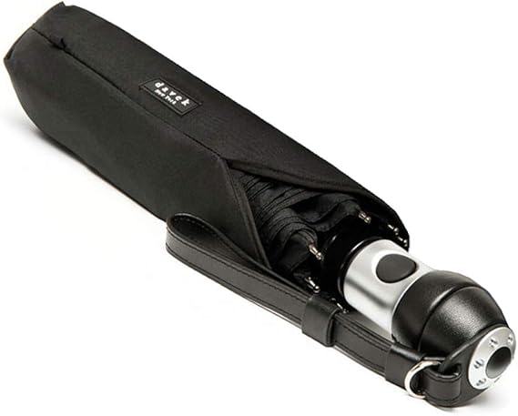 DAVEK DUET UMBRELLA - Extra-Large Windproof Umbrella with Automatic Open & Close (Black)