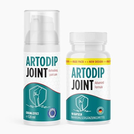 Artodip Joint Gel & Capsules Joint Comfort Combination Pack Care Gel & Dietary Supplement 60 Capsules + 120 ml