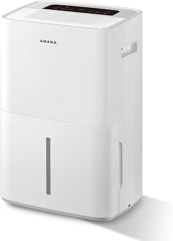 Amana 50-Pint Dehumidifier with 3 Speeds and Timer, White