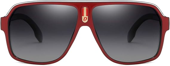 DUBERY Mens Oversized Aviator Sunglasses Classic Large Polarized Lens Shades D103
