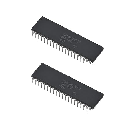 2pcs Z84C0020PEC Z80 Z80CPU IC CPU Microprocessor 20MHz,DIP-40.