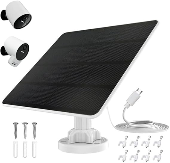 Solar Panel for Simplisafe Outdoor Camera Series Wireless and Wired