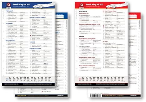 Cessna 172M Qref Checklist Card