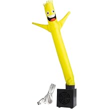 Tubular Inflatable Figurine, Inflatable Doll in The Shape of A Doll Used Particularly for Advertising Purposes, Yellow