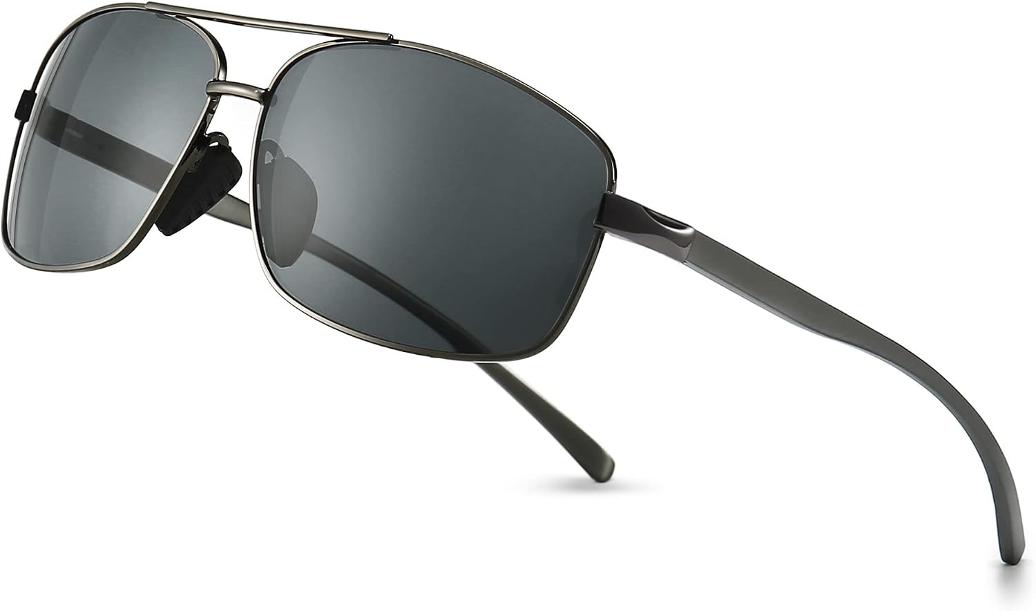 SUNGAIT Lightweight Rectangular Polarized Sunglasses Man UV400 Protection