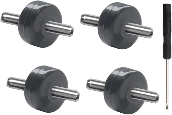 Replacement Caster Front Wheels for Shark Navigator Lift Away NV22, NV42, NV341, NV350, NV351, NV352, NV355, NV356e, NV360, NV500, NV501, NV752, UV440, HV300, HV320 with Pry Tool (2 Pairs)