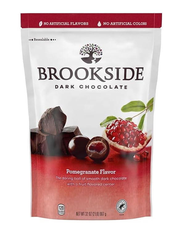 Big 32 oz bag - Brookside Dark Chocolate Pomegranate Flavored Candy, 32 oz.