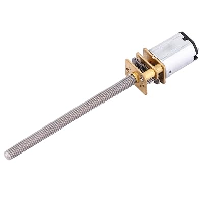 N20 Gear Motor with M4x55mm Ball Screw | 12V Speed Reduction Motor 30-1000 RPM | DIY ProjectsRobotics  3D Printers | Improved Metal Construction for Accurate Motion Control 150RPM