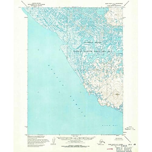 Baird Inlet A 7 AK topo map, 1:63360 Scale, 15 X 15 Minute, Historical, 1954, Updated 1971, 20 x 16.4 in