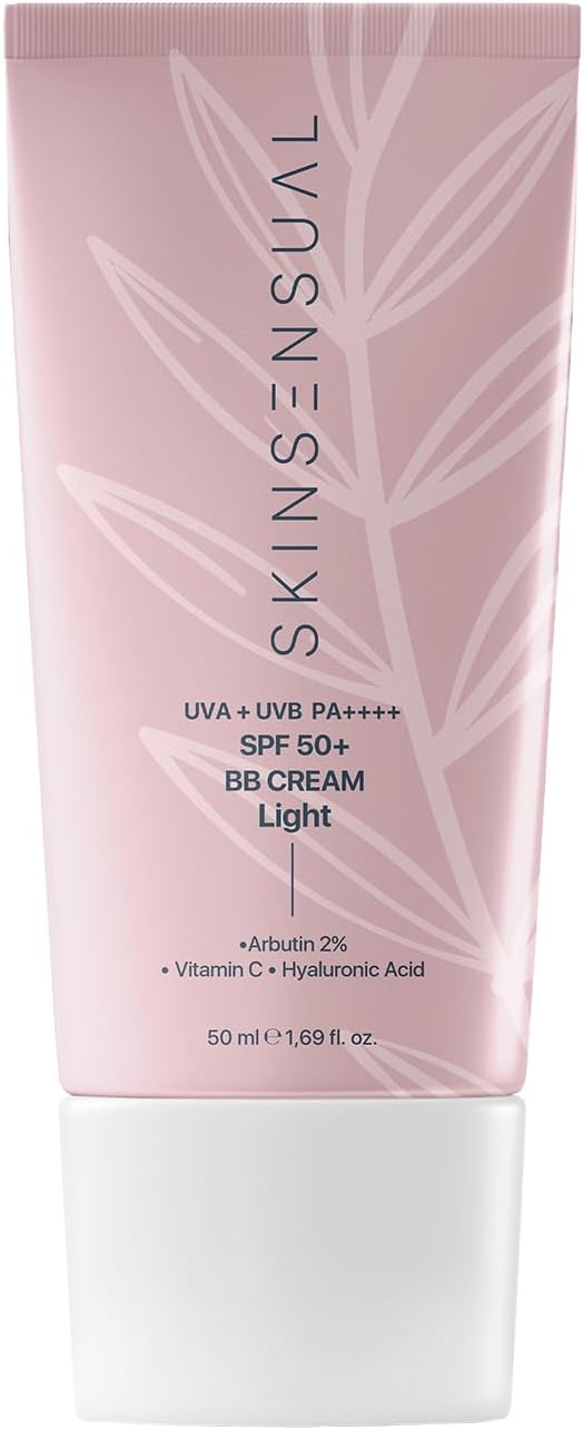 Skin Sensual SPF50+ PA++++ Kapatıcı BB Krem Light 50 ml | Leke Karşıtı, Aydınlık Cilt Görünümü | UVA+UVB Koruma | Geniş Spektrum Koruma