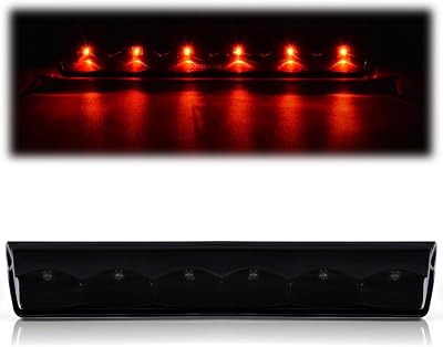 DOTCOM LED 3rd Third Brake Light,Fit For Leer, ARE, Century, Jason and Astro High Mount Stop Parking Lamp, Smoke Lens Black Housing