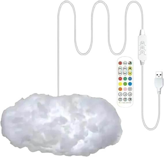 LED Clouds for Ceiling Smart Ambient Lighting with Remote Control