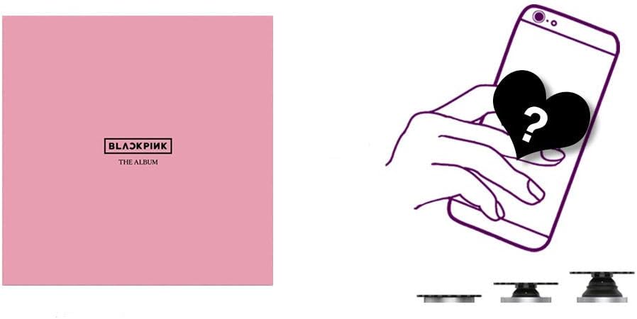 Blackpink 1st Full Album THE ALBUM Version 2 Incl Mobile Grip Holder, Transparent Photocard Set
