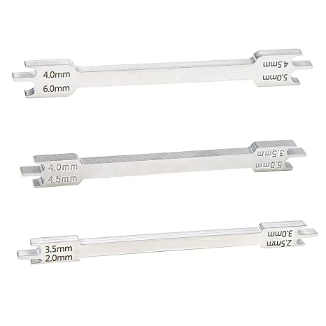 Dental Orthodontic Gauge Height Moveable Bracket Adjustable Locator Dentist Lab Measuring Instruments Tools 3 Different Sizes/Box(2.5-6.0mm)