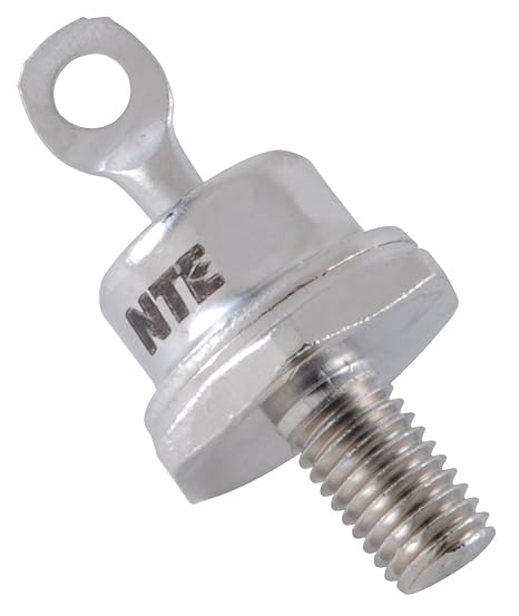 NTE Electronics NTE5907 Silicon Power Rectifier Diode, DO-5, Anode Case, 40 Amp Current Rating, 1200V