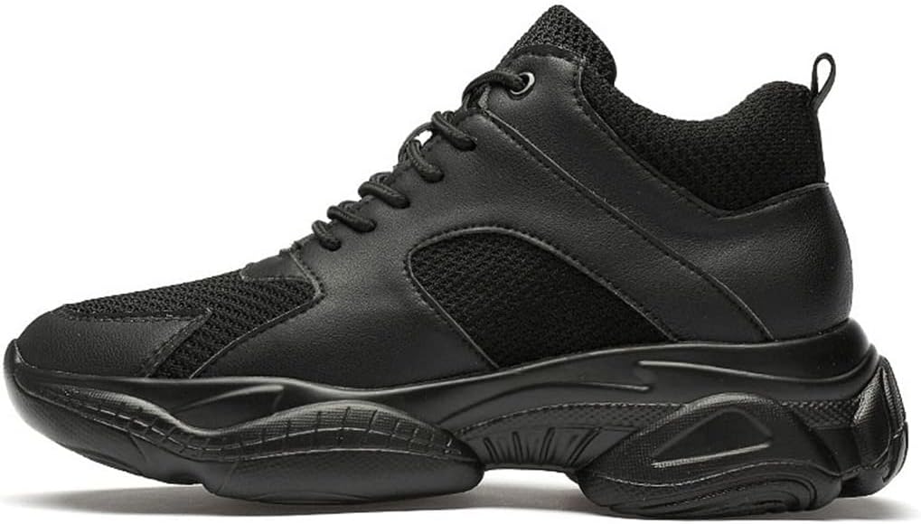 VIBLiSS Men Elevator Sneakers, Invisible Height Increasing Sports Shoes 3.14 Inches Taller Walking Shoes