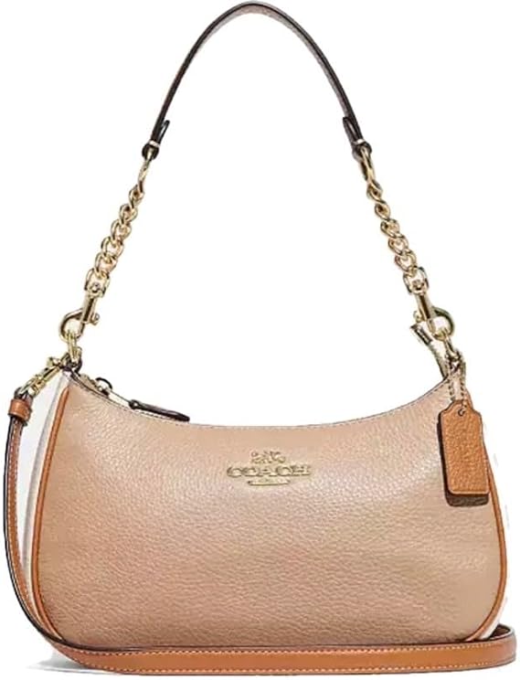 Coach CA173 Leather Terry Teri Mini Shoulder Bag, Color Block Women's Outlet Product Brand