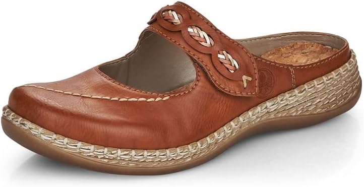 Rieker Womens 46468 Daisy Clog Brown