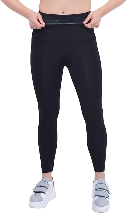 Ultra High Waist Silicone Abdominal Hip And Puller Anti-Slip Black Corset Tights