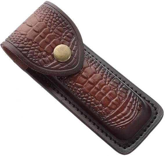 Leather Knife Sheath Folding Printed Knife Case Utility Knife Pouch Knife Sheath Outdoor Carry Knife Case