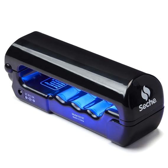Seche Ultra-V UV Nail Dryer, Battery Operated Handheld Lamp, Batteries NOT included |