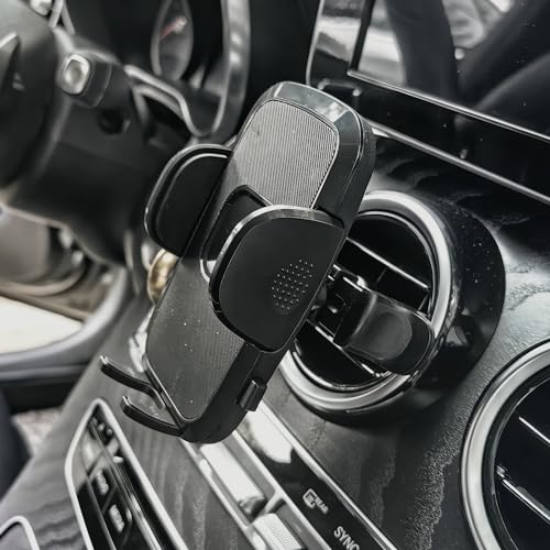 Car Cell Phone Holder Mount for Jeep Wrangler 2007-2024 JL JK 4XE Gladiator 2020-2024 Rubicon Sahara JKU Sport S Mojave X Accessories Circular Air Vents Cellphone Mobile Phone Stand
