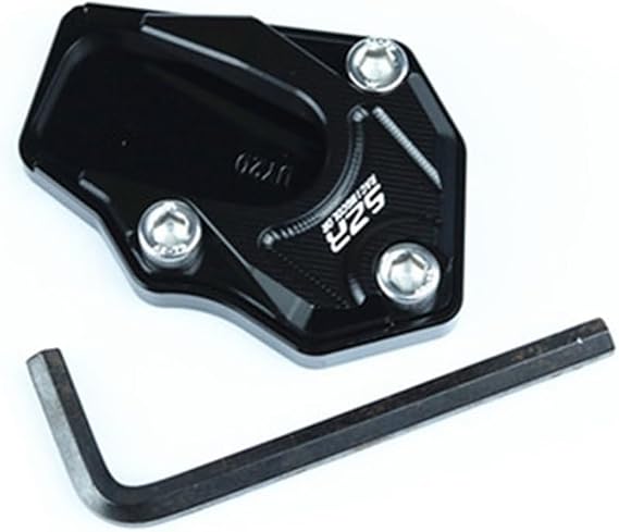 Motorcycle Kickstand Pad for Suzuki Haojue USR125 USR 125 UU125 UY125T Accessory Motorcycle Foot Side Stand Pad Plate Kickstand Enlarge Support Extension(03)
