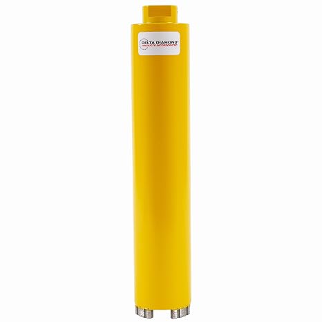 Delta Diamond Cougar HD Premium 1-3/4 Inch Dry Diamond Core Drill Bit, 5/8"-11 Threaded Arbor, Turbo Laser-Welded Segments for Cured Concrete with Rebar, Brick, Block, Masonry, Stone (1-3/4 inch)