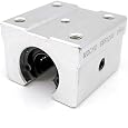 MOCHU SBR12UU SBR12 Linear Bearing 12mm Open Block Linear Bearing Slide CNC Router Linear Slide Ball Bearing Pillow Block