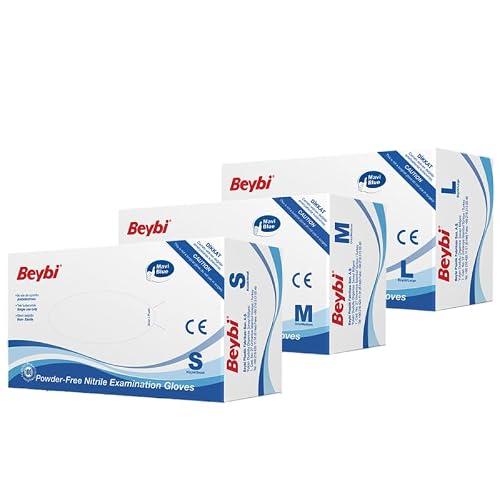 Beybi Blue Powder Free Nitrile Gloves