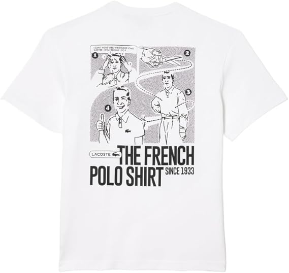Lacoste Mens Pique Graphic T-Shirt