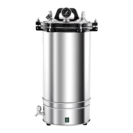 Portable 18L Autoclave Vertical Pressure Steam Steriliser Laboratory Equipment Efficient Fast