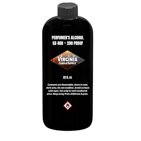 Perfumers Alcohol (32 oz Bottle) - SDA 40B - 200 Proof - for Making Custom Creations, Such As: Perfume, Eau de Parfum, Eau de Toilette, Cologne, Eau de Cologne, After Bath Spray, Air Freshener