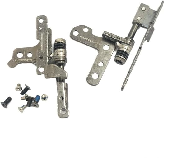 HSSDTECH LCD Screen Hinges Set with 8 PCS Screws Left + Right for Lenovo Ideapad 5-15IIL05, 5-15ARE05, 5-15ITL05 5-15ALC05, 5H50S28942 AM1K7000310 AM1K7000110 AM1K7000500 AM1K7000600