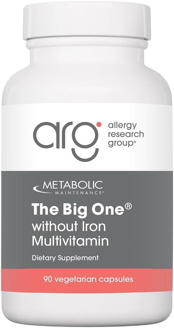 Metabolic Maintenance The Big One Without Iron, 90 Capsules | One-Per-Day Iron-Free Multivitamin and Mineral Supplement with High-Strength B Vitamins and Antioxidants